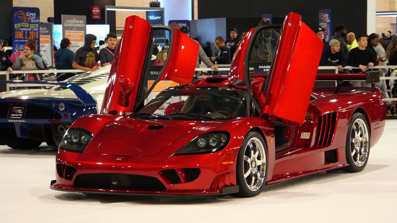 Saleen S7 with doors open