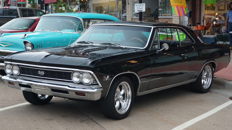 Black Chevelle SS Parked