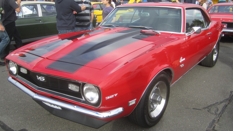 Red and black Camaro SS