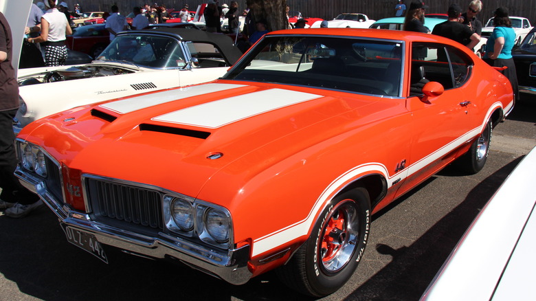 Orange Oldsmobile 442 W30