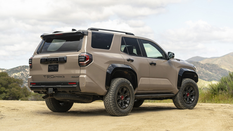 2025 Toyota 4Runner TRD Pro rear 3/4 view