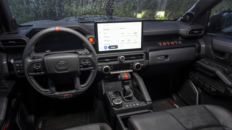 2025 Toyota 4Runner TRD Pro dashboard with a big 14-inch infotainment screen in the middle