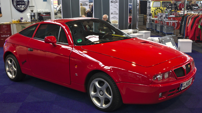 Lancia Hyena Zagato in the shop