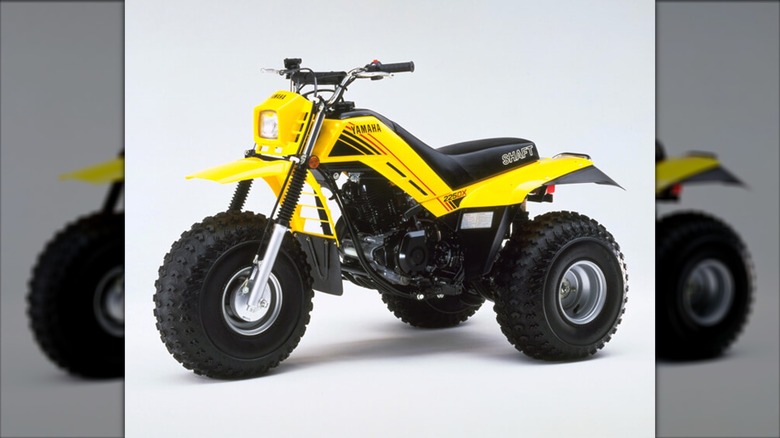 Yellow Yamaha Tri-Moto 225DX