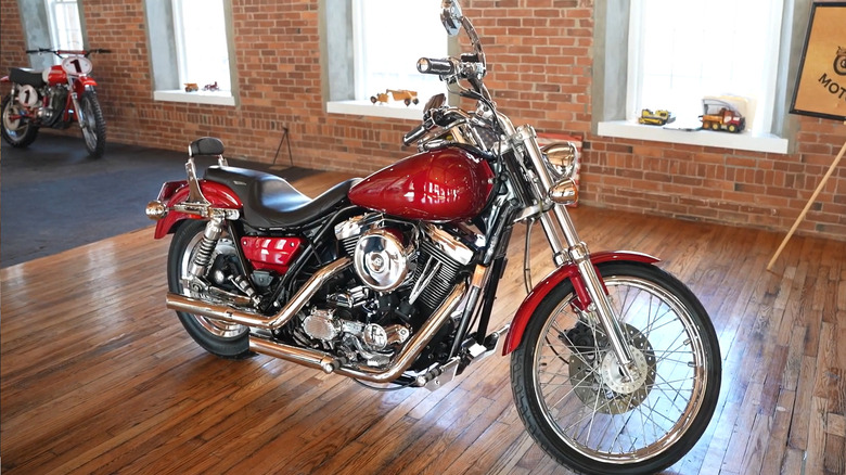 Red 1999 Harley Davidson FXR2