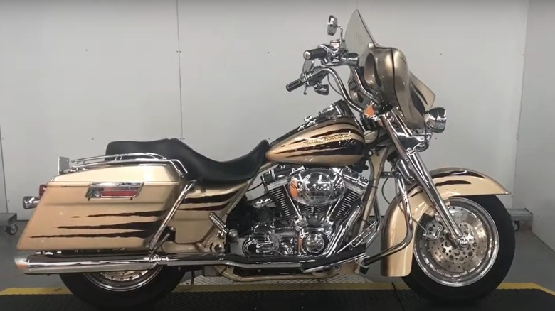 2003 Harley CVO Road King on pedestal