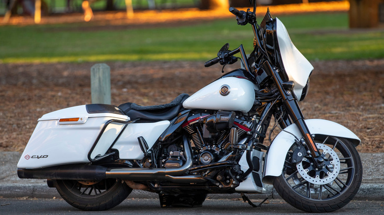 White CVO Harley Davidson