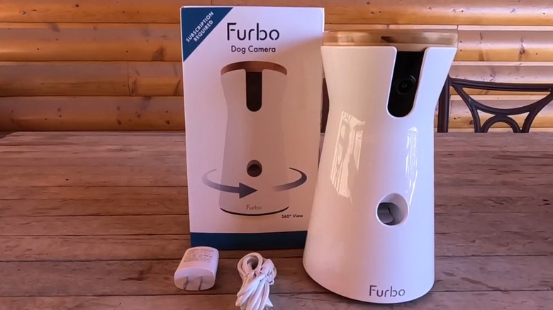 Furbo pet camera with box and cords