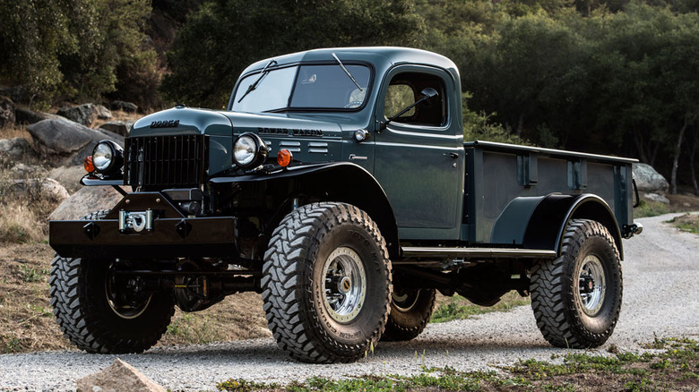 Green dodge power wagon restomod