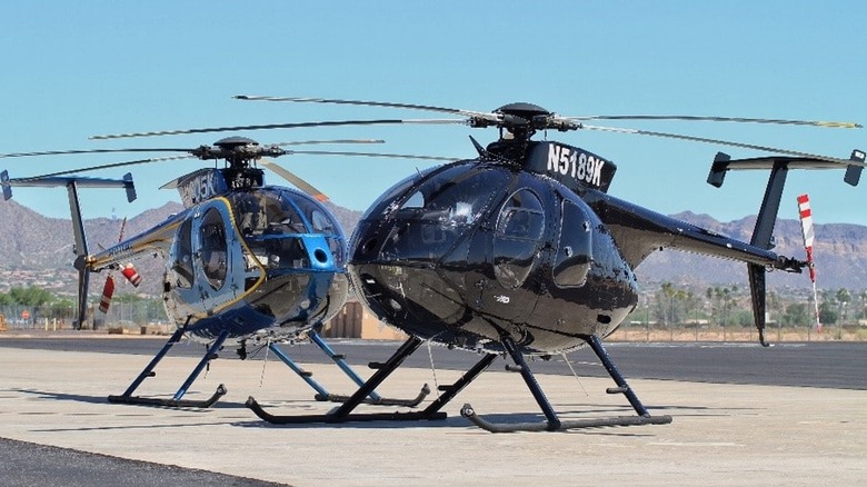 mdd-hughes 530f helicopters tarmac