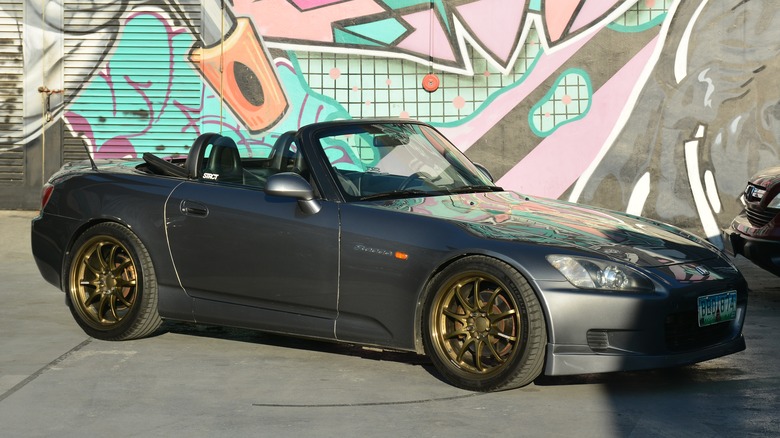 Modified Honda S2000 parked