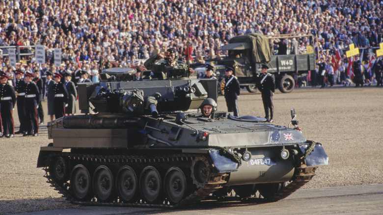 FV101 Scorpion in a parade