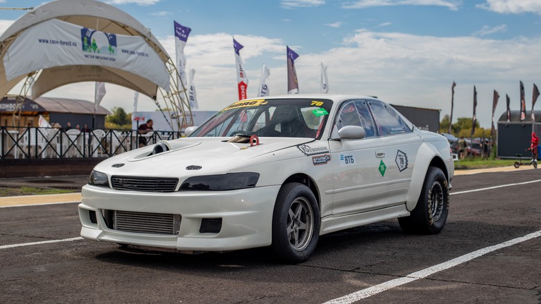 Toyota Chaser on road