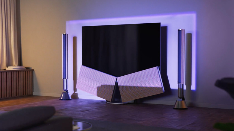 Bang & Olufsen TV against a wall