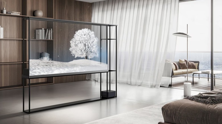 LG transparent Signature OLED T