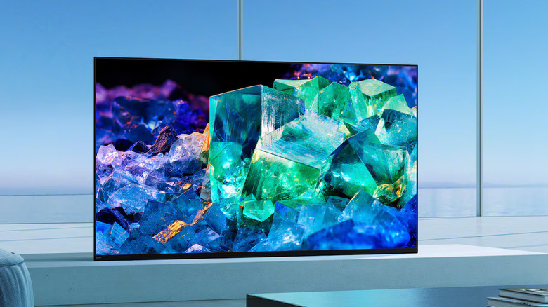 Sony BRAVIA A95K OLED with a generic image on screen