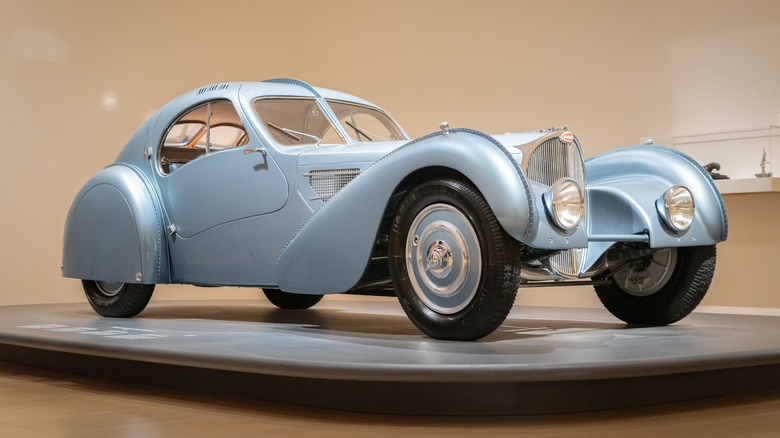 Bugatti Type 57 SC Atlantic in museum