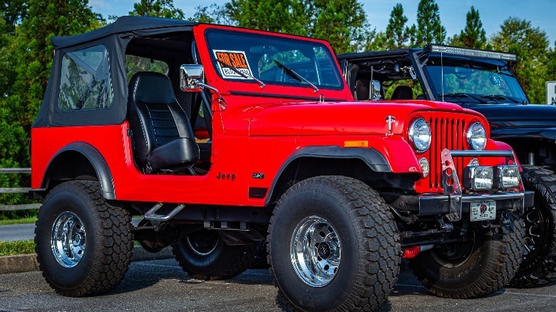 A red CJ-7