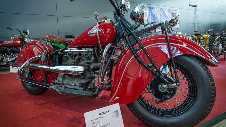 Indian Four on display