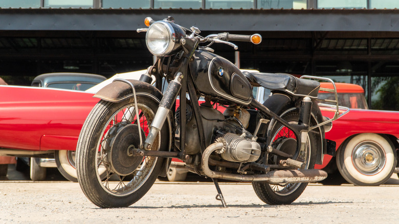 BMW R69S at show