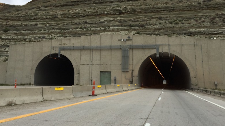 Green River Tunnel from I-80 road