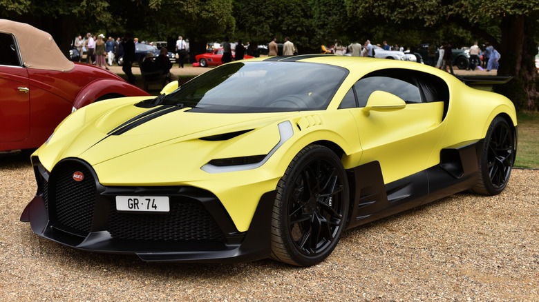 Yellow Bugatti Divo