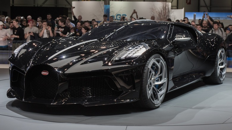 Bugatti La Voiture Noire on display