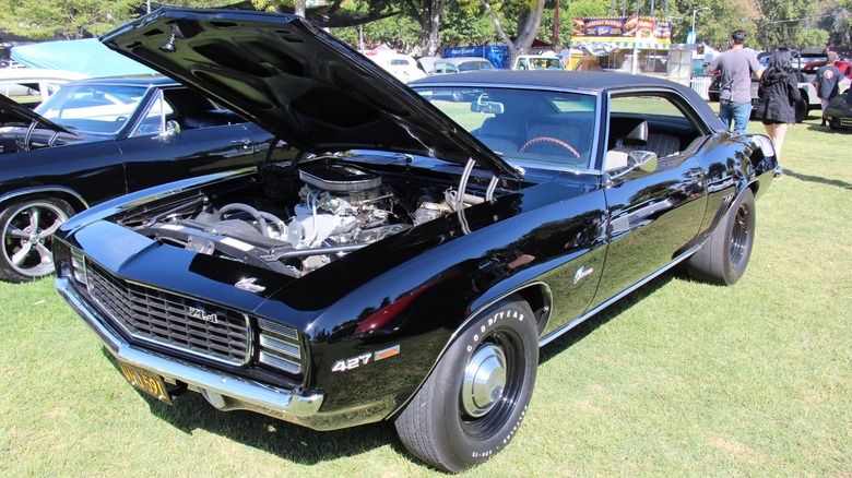 1969 Camaro ZL1 with hood open