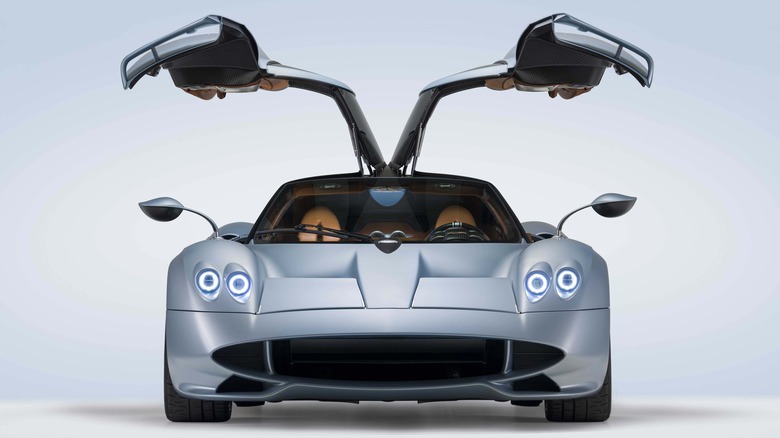 Pagani Huayra Codalunga with doors open