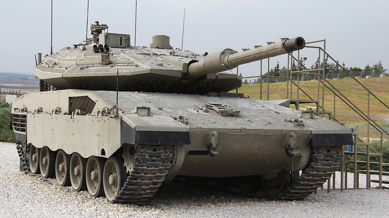 Merkava tank in a museum