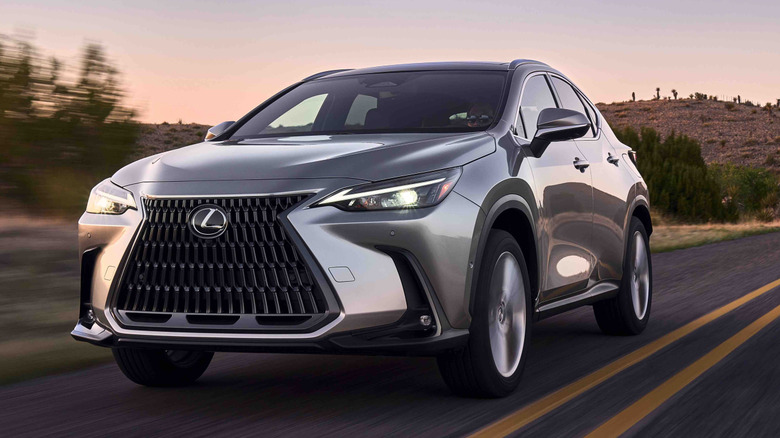 2025 Lexus NX on the road