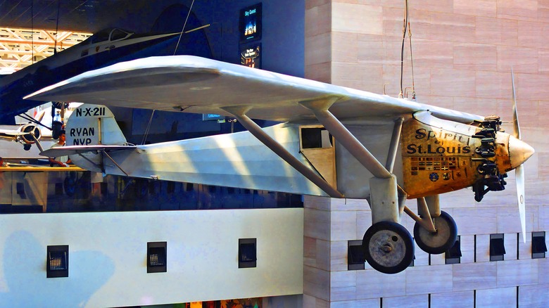 Spirit of St. Louis on display 