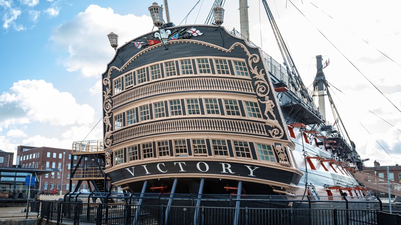 The rear of HMS Victory