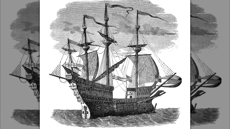 Illustration of the Mary Rose