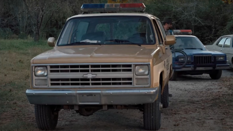 Jim Hopper's 1980 K5 Chevrolet Blazer screenshot from the Stranger Things show