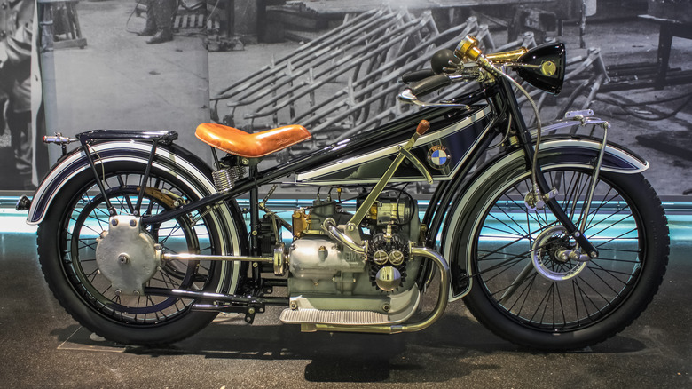 BMW R32 motorcycle on display