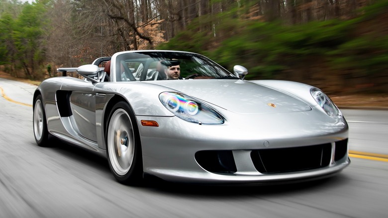 Porsche Carrera GT on the road