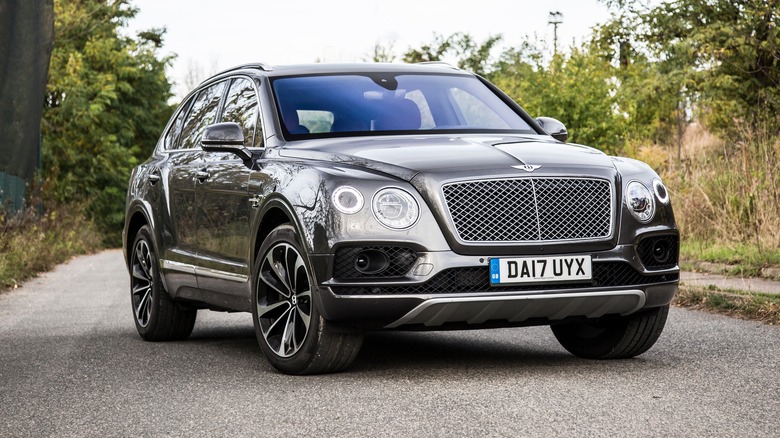 Bentley Bentayga on the road