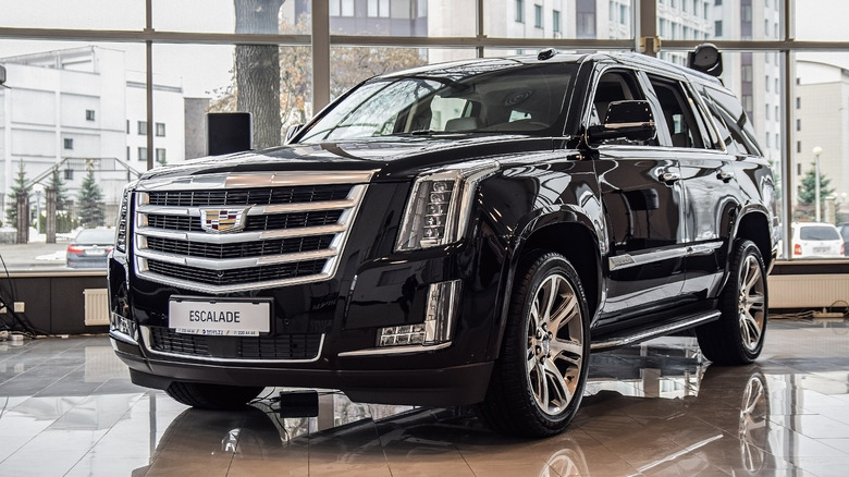 Cadillac Escalade in dealership