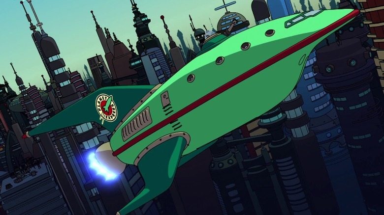 Planet Express Ship in New New York