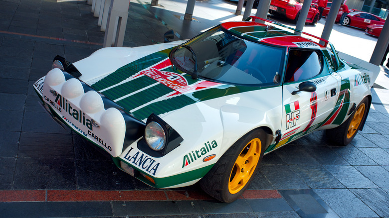 Rally-winning Lancia Stratos HF on display