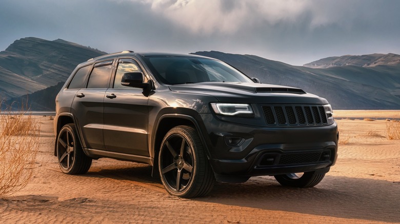 Jeep Grand Cherokee in the desert