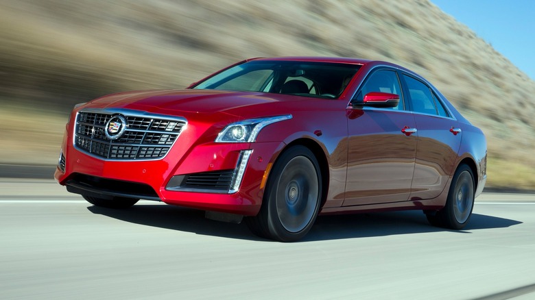 Red 2014 Cadillac CTS Vsport