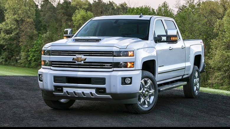 Gray Chevrolet Silverado HD