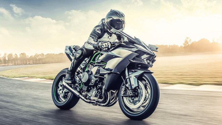 2024 Kawasaki Ninja H2R on track