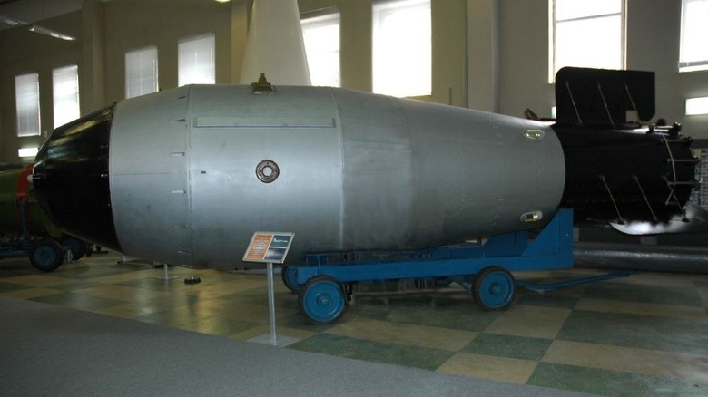 Tsar Bomba replica in military museum