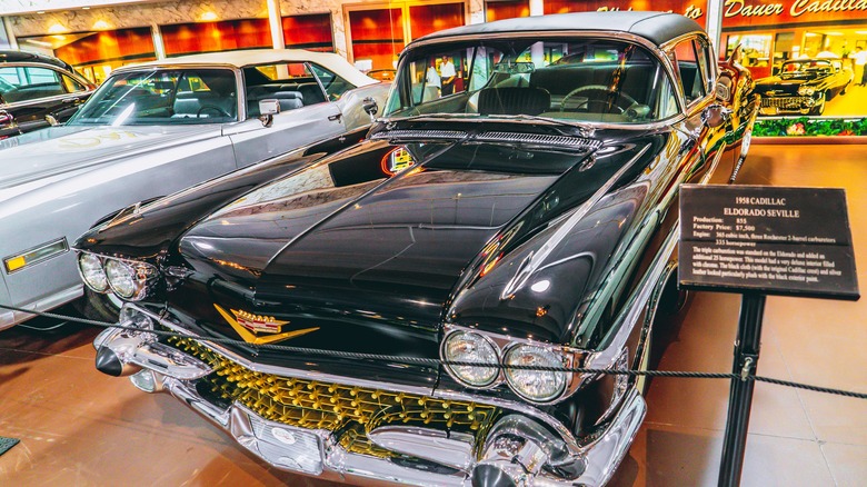 A 1958 Cadillac Eldorado in a museum