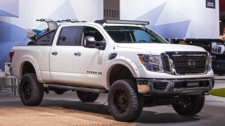 Nissan Titan XD on display