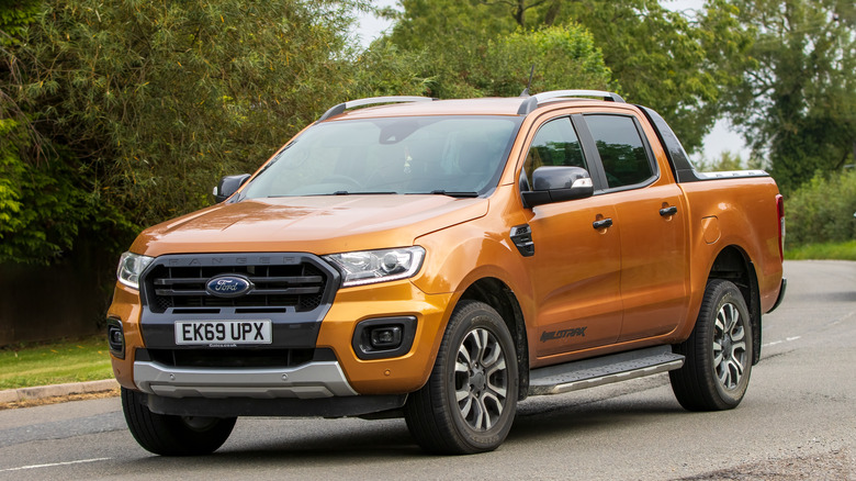 Ford Ranger on road