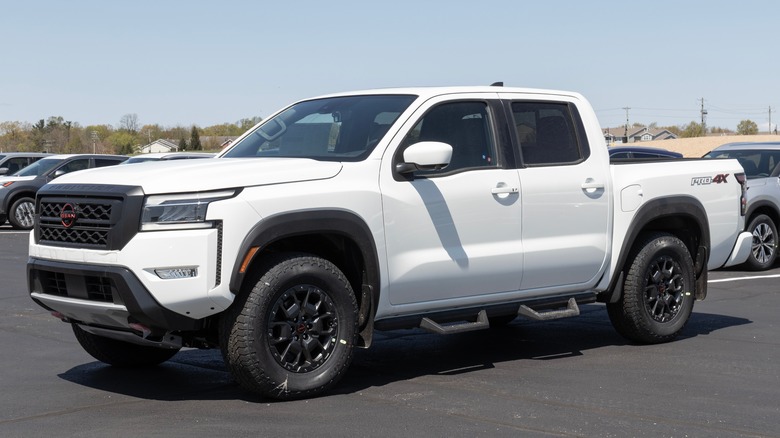 Nissan Frontier on display